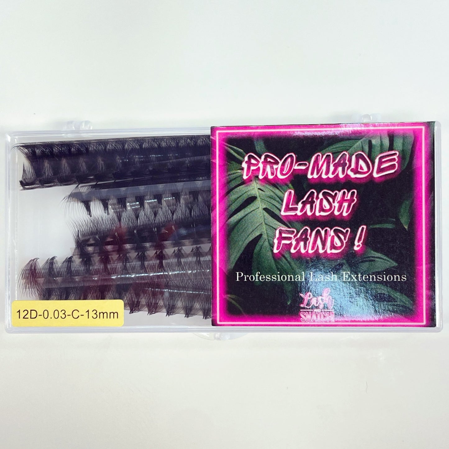 12D Promade Lash Fans single size box of 1000
